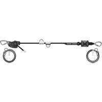 60' Rope Temporary Horizontal Lifeline, Kernmantle Trail Hammer and Bolt