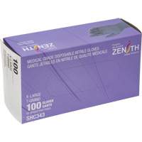 Medical Grade Disposable Gloves, X-Large, Nitrile, 6-mil, Powder-Free, Black, Class 2 Trail Hammer and Bolt