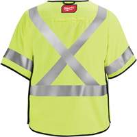 Gilet de s&eacute;curit&eacute; &agrave; maille d&eacute;tachable, Noir/Jaune lime haute visibilit&eacute;, Moyen/Petit Trail Hammer and Bolt