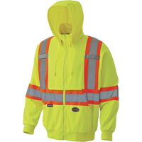 6941 Zip Style Hoodie, X-Large, High Visibility Yellow Trail Hammer and Bolt