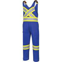 7714 FR-Tech&reg; Flame-Resistant Overalls, Small, Royal Blue Trail Hammer and Bolt