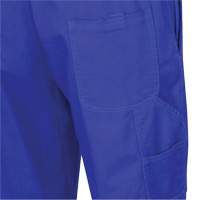 7714 FR-Tech&reg; Flame-Resistant Overalls, Small, Royal Blue Trail Hammer and Bolt