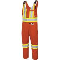 7712 FR-Tech&reg; Flame-Resistant Overalls, Small, High Visibility Orange Trail Hammer and Bolt