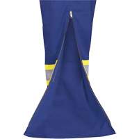 7706 FR-Tech&reg; Flame-Resistant Coverall with Leg Zippers, Size 36, Royal Blue, 9.7 cal/cm² Trail Hammer and Bolt