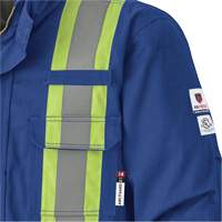 5523 Flame-Resistant Safety Parka, Small, Royal Blue, 58 cal/cm² Trail Hammer and Bolt