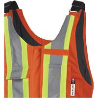 5534A Flame-Resistant Quilted Safety Overalls, Small, Orange Trail Hammer and Bolt