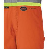 5534A Flame-Resistant Quilted Safety Overalls, Small, Orange Trail Hammer and Bolt