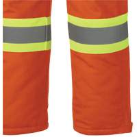 5534A Flame-Resistant Quilted Safety Overalls, Small, Orange Trail Hammer and Bolt