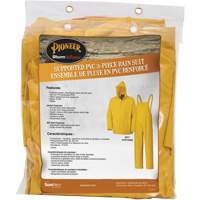 577 3-Piece Rain Suit, Polyester/PVC, 6X-Large, Yellow Trail Hammer and Bolt