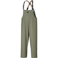 D7020 Dry King&reg; Stretch Bib Pants, X-Small, Polyurethane, Green Trail Hammer and Bolt