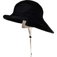 D5050 Black Dry King&reg; Offshore Traditional Sou'wester Hat, Small, Black, Rubber Trail Hammer and Bolt