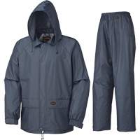 883 Rain Suit, Polyester/PVC, Small, Navy Blue Trail Hammer and Bolt