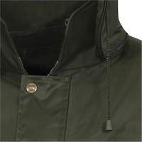 D8120J Nailhead Ripstop Tree Planter Hooded Jacket, Polyester/PVC, X-Small, Green Trail Hammer and Bolt
