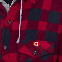415RB Quilted Hooded Shirt, Men's, Small, Multi-Colour Trail Hammer and Bolt