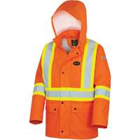 5892PKT High-Visibility FR Waterproof Safety Jacket, X-Small, High Visibility Orange Trail Hammer and Bolt
