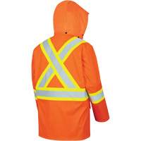 5892PKT High-Visibility FR Waterproof Safety Jacket, X-Small, High Visibility Orange Trail Hammer and Bolt