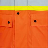 5892PKT High-Visibility FR Waterproof Safety Jacket, X-Small, High Visibility Orange Trail Hammer and Bolt