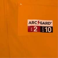 5880 FR/Arc-Rated Waterproof Rain Jacket, X-Small, High Visibility Orange, 10 cal/cm² Trail Hammer and Bolt