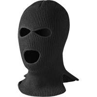 560-B 3-Hole Balaclava, Acrylic, Black Trail Hammer and Bolt