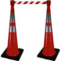 2308 Traffic Cone Topper with 10' Barricade Tape Trail Hammer and Bolt