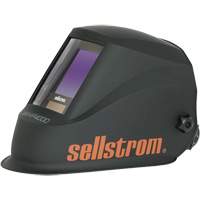 WHP4000 Casque de soudage ADF de la s&eacute;rie Premium avec technologie de lentilles bleues extra larges, 3,94" lo x 3,28" la Champ de vision, Noir/Orange Trail Hammer and Bolt