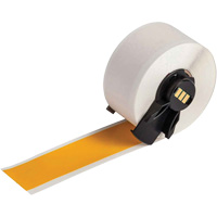 Multi-Purpose Label Tape, Vinyl, Yellow, 1" Width Trail Hammer and Bolt