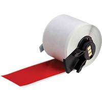 Multi-Purpose Label Tape, Vinyl, Red, 1.9" Width Trail Hammer and Bolt