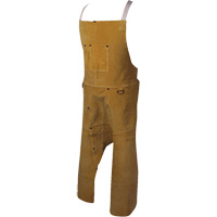 Caiman&reg; Boarhide Apron, Split-Leg Bib, 42" L, Brown Trail Hammer and Bolt