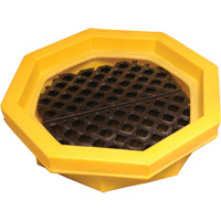 Ultra-Drum Tray avec grille, 32" lo x 32" la x 8,1" h, Cap. de d&eacute;versement 21,1 gal. US Trail Hammer and Bolt