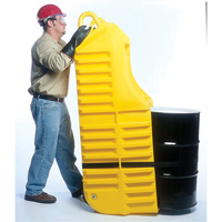 Drum Dolly, 26.5" L x 26.5" W x 5" H, 800 US gal. Spill Cap. Trail Hammer and Bolt