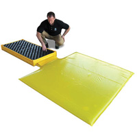 Ultra-Spill Deck flexible, &agrave; vessie, 2 barils, Capacit&eacute; de d&eacute;versement 88 gal. US, 48" x 27" x 5" Trail Hammer and Bolt