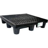 Ultra-Spill Pallet mod&egrave;le &eacute;conomique, 4 barils, Capacit&eacute; de d&eacute;versement 66 gal. US, 53" x 53" x 11,8" Trail Hammer and Bolt
