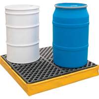 4-Drum Flexible Ultra-Spill Pallet&reg;, 66 US gal. Spill Capacity, 48" x 48" x 7" Trail Hammer and Bolt