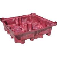 4-Drum Ultra-Spill King&reg; Drum Spill Pallet, 85 US gal. Spill Capacity, 51" x 51" x 17.5" Trail Hammer and Bolt