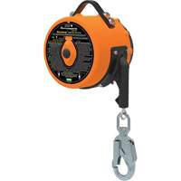 Latchways Sealed Self-Retracting Lanyard, 85', 1 Leg, Stainless Steel Cable, Snap Hook Harness Connector Trail Hammer and Bolt
