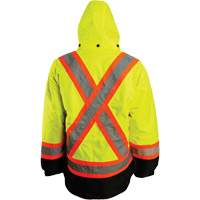 7-in-1 Jacket, Polyester, High Visibility Orange, 3X-Large Trail Hammer and Bolt
