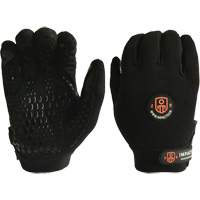 Gants de m&eacute;canicien anti-chocs, 7/Petit, Paume en Synth&eacute;tique/Su&egrave;de, Poignet &eacute;lastique/Boucle et crochet Trail Hammer and Bolt