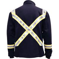 Veste FR ray&eacute;e en molleton &agrave; fermeture &agrave; glissi&egrave;re compl&egrave;te, Petit, Bleu marin Trail Hammer and Bolt