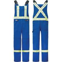 Westex&reg; DH Antistatic 6.5 oz. Flame Resistant Bib Pants, Small, Royal Blue Trail Hammer and Bolt