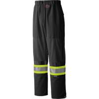 6003BKP Pantalon de s&eacute;curit&eacute; routi&egrave;re, Polyester, Petit, Noir Trail Hammer and Bolt