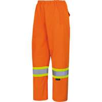 5586 450D Waterproof Safety Pants, Polyester/Polyurethane, 4X-Large, High Visibility Lime-Yellow Trail Hammer and Bolt