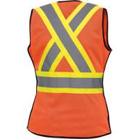 486 Veste de s&eacute;curit&eacute; d&eacute;tachable haute visibilit&eacute;, Orange haute visibilit&eacute;, T-petit, Polyester Trail Hammer and Bolt