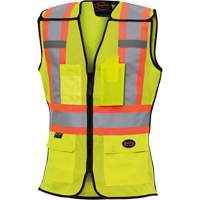 489 Veste de s&eacute;curit&eacute; d&eacute;tachable haute visibilit&eacute;, Jaune lime haute visibilit&eacute;, T-petit, Polyester Trail Hammer and Bolt