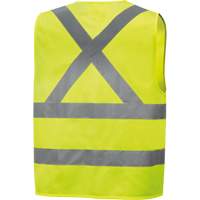 6886 Veste de s&eacute;curit&eacute; haute visibilit&eacute; en tricot chaîne, Jaune lime haute visibilit&eacute;, Petit, Polyester Trail Hammer and Bolt