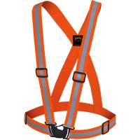 5496 Bretelles de s&eacute;curit&eacute; haute visibilit&eacute;, Orange haute visibilit&eacute;, Couleur r&eacute;fl&eacute;chissante Argent, Taille unique Trail Hammer and Bolt