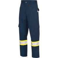 7764 Pantalons de s&eacute;curit&eacute; ignifuges et r&eacute;sistants aux arcs &eacute;lectriques &agrave; haute visibilit&eacute; 88/12 FR-Tech, 30, x 32, Bleu marin Trail Hammer and Bolt