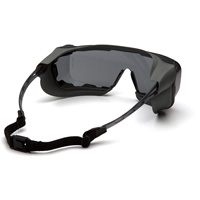 Cappture Plus Safety Goggles, Grey Lens, Anti-Fog, Closed Vent Trail Hammer and Bolt