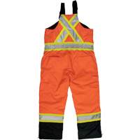 Ripstop Insulated Safety Bib Overall, Polyester, X-Small, High Visibility Orange Trail Hammer and Bolt