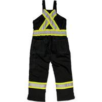 Ripstop Insulated Safety Bib Overall, Polyester, X-Small, Black Trail Hammer and Bolt