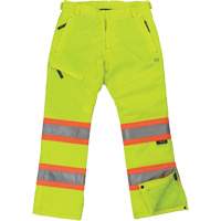 Womens Insulated Flex Safety Pant, Polyester, X-Small, High Visibility Lime-Yellow Trail Hammer and Bolt